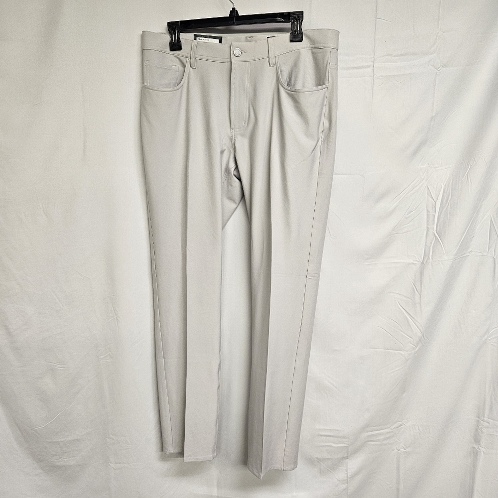 Dunning Player Fit 34 x 32 Stretch Performance Nylon Golf Pants Arctic NWT $148